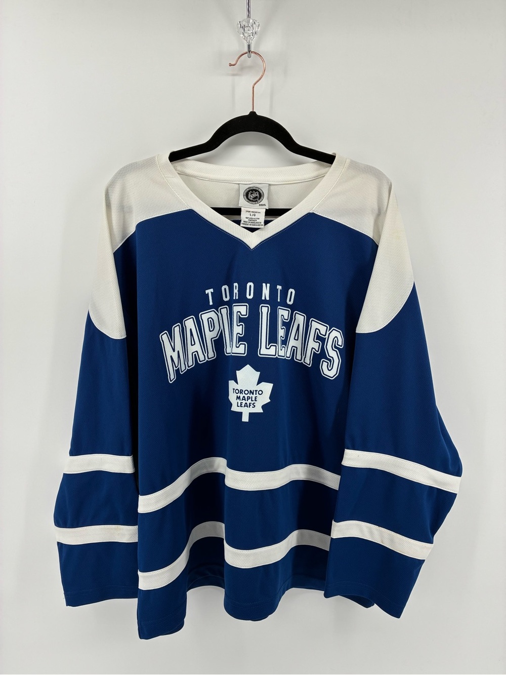 81 Phil Kessel Toronto Maple Leafs Blue & White Sport Maska Hockey Jersey Large